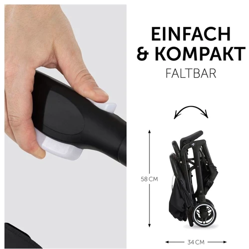 Коляска прогулочная Hauck Travel N Care Black (16014-5): Пол ребенка Для мальчиков, Для девочек, Унисекс
