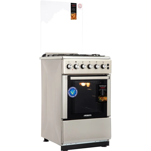 Плита комбинированная Ardesto FSC-F5060PS: Количество газовых конфорок 4