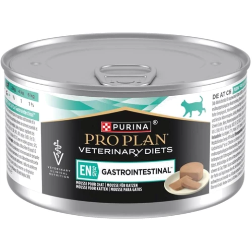 Вологий корм Purina Pro Plan Veterinary Diets EN Gastrointestinal для кошенят та дорослих кішок, для зменшення розладів кишкової абсорбації та годування в період відновлення, одужання мус 3х195 г (84: Вік Для всех