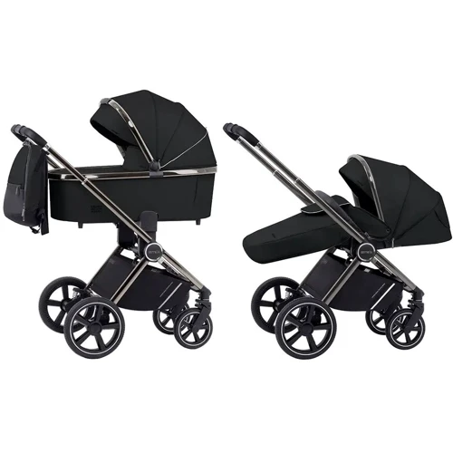 Коляска универсальная Carrello Ultimo 3 в 1 Pitch Black (CRL-6517 Pitch Black): Материал колес резина (надувные)