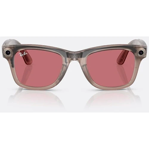 Смарт-окуляри Ray-Ban Meta Wayfarer Shiny Warm Stone- Transitions Clear/Watermelon Red size M (RW4006 6705P5 50-22): Виробник Ray-Ban