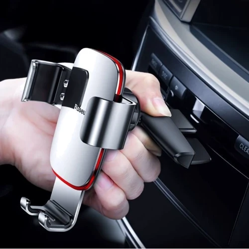 Держатель Baseus Car Holder CD Slot Mount Metal Age Gravity Silver (SUYL-J0S) фото 13