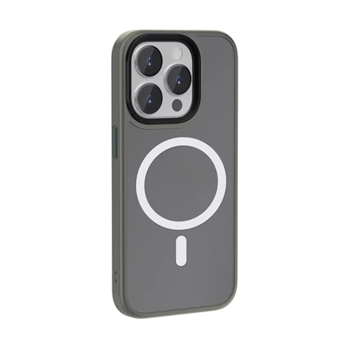 Чехол для iPhone WIWU Magnetic Colorful Series Gray for iPhone 15 Pro Max (FGG-011): Тип чехла накладка на заднюю часть