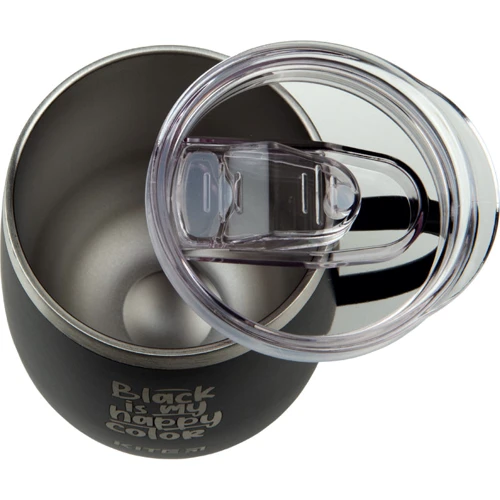 Термокухоль Kite Black is my happy color 360 мл чорна (k22-378-01-2): Тип Термокружка