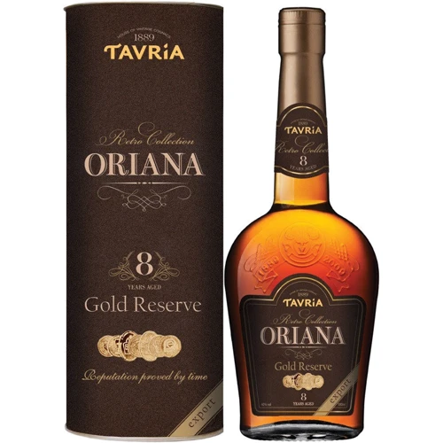 Коньяк Таврия Oriana 8 лет выдержки 0.5л в тубе (DDSAKKKK31)