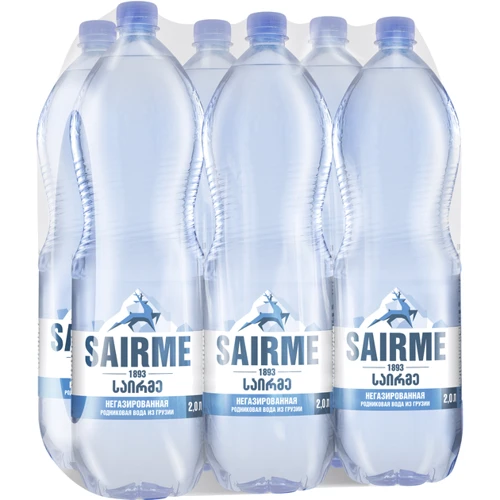 Упаковка води джерельної мінеральної Sairme без газу 6х2 л (4860001590407_6)