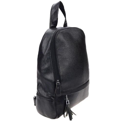 Жіночий рюкзак Borsa Leather чорний (1t10085-black): Стать Женский