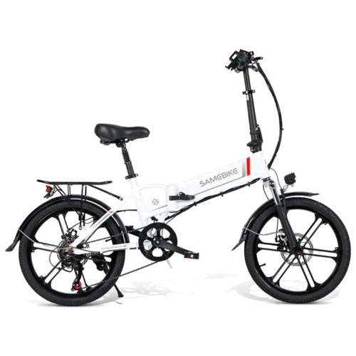 Електровелосипед міський SAMEBIKE 20LVXD30-II (350 Вт, 10 А/год, 48 В), колеса 20", білий