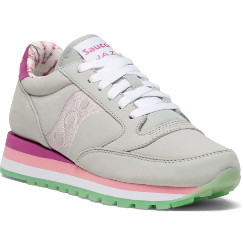 Кроссовки Saucony Jazz Triple (60579-3s) 36 (6) серые натуральная замша демисезон: Размер 36
