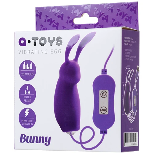 Виброяйцо Toyfa A-Toys Vibrating Egg Bunny Рurple
