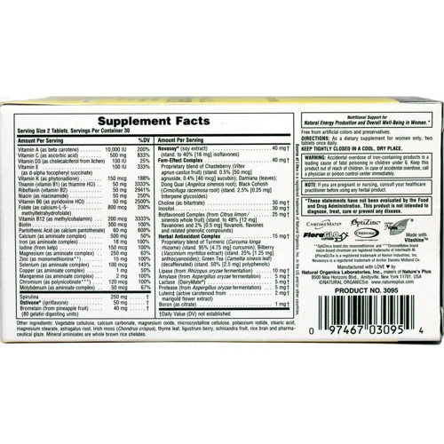 Natures Plus Source of Life Women 60 tabs Мультівітаміни для жінок: Тип мультивітаміни
