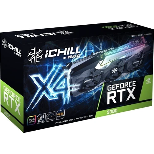 Відеокарта Inno3D GeForce RTX 3080 iChill X4 LHR (C30804-106XX-1810VA36H): Тип пам'яті GDDR6X