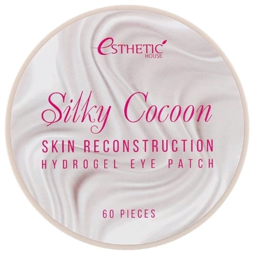 Esthetic House Silky Cocoon Hydrogel Eye Patch Гидрогелевые патчи для глаз с шелком 60 шт: Назначение Разглаживание, Питание, От темных кругов, От морщин, Увлажнение