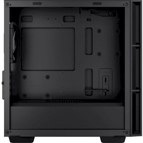 Корпус DeepCool CH360 Black (R-CH360-BKAPE3-G-1): Материал передней панели пластик и металл