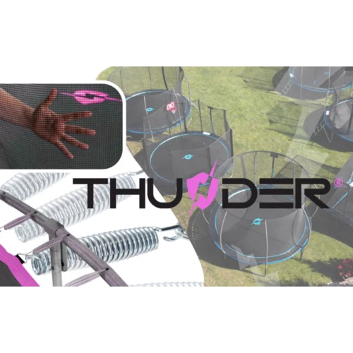 Батут THUNDER OUTSIDE PRO 8FT розовый (OUTSIDE-PRO-8FT-PINK) фото 3
