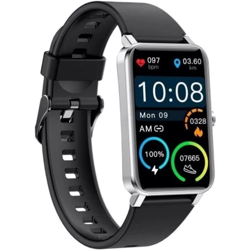 Смарт-часы Globex Fit Silver: Материал ремешка силикон
