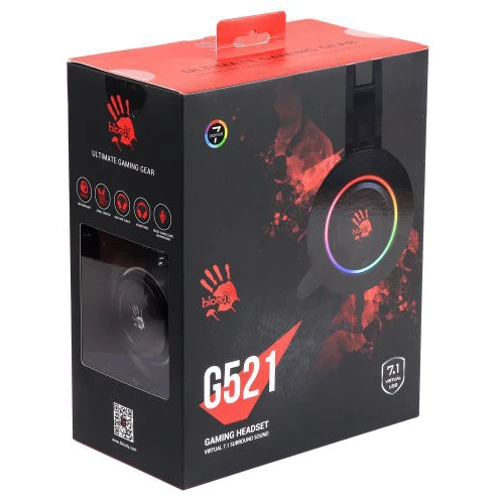Навушники A4Tech Bloody G521 Black: Тип кріплення оголовние
