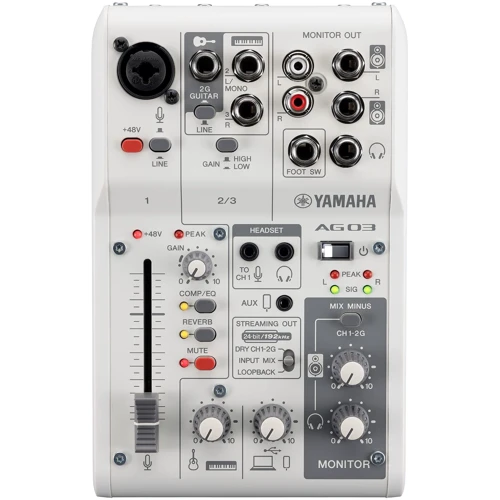 Аудиоинтерфейс YAMAHA AG03MK2 (White) фото 18