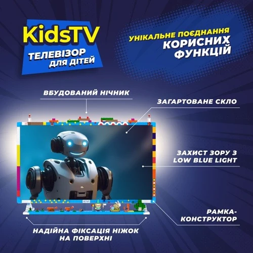 Телевизор Kivi 32FKIDSTV: Тюнер DVB-C, DVB-T, DVB-T2 + аналоговый