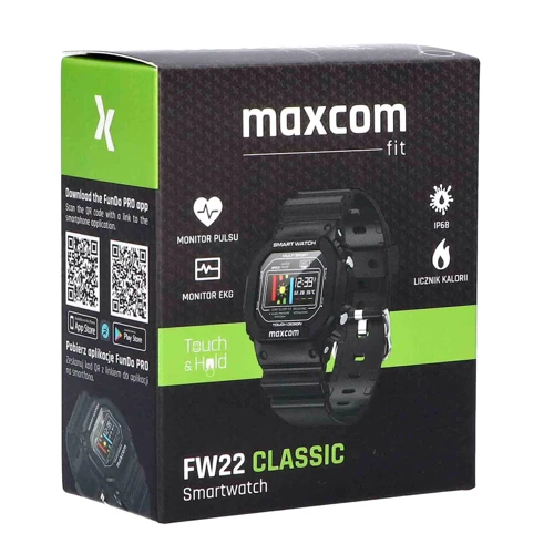 Смарт-часы Maxcom Fit FW22 CLASSIC Black: Емкость батареи, мАч 200