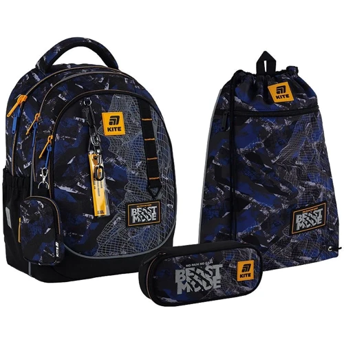 Набор Kite рюкзак + пенал + сумка для обуви 700 Beast Mode (SET_K25-700M-4)
