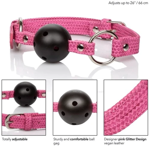 CalExotics Tickle Me Pink Ball Gag - кляп з кулькою