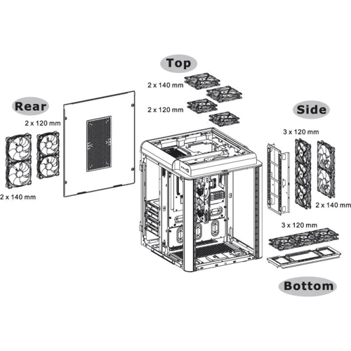 Корпус ThermalTake Level 20 HT TG Black Edition 4 (CA-1P6-00F1WN-00) фото 7