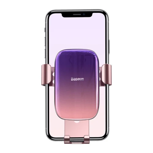 Держатель Baseus Car Holder Air Vent Glaze Gravity Pink (SUYL-LG04) фото 5