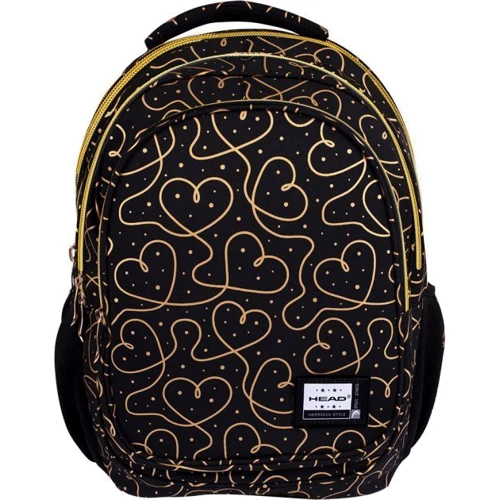 Рюкзак молодежный HEAD 502021323 3 отд., AB300 Golden Hearts: Пол ребенка Для девочек