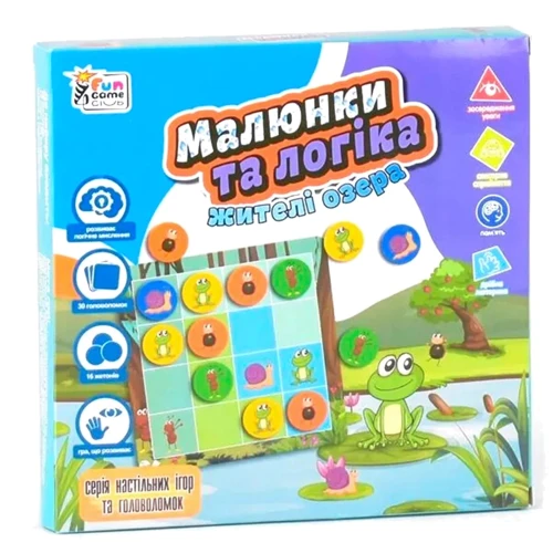 Настольная игра 4FUN Game Club Рисунки и логика - Жители Озера (UKB-B 0030)