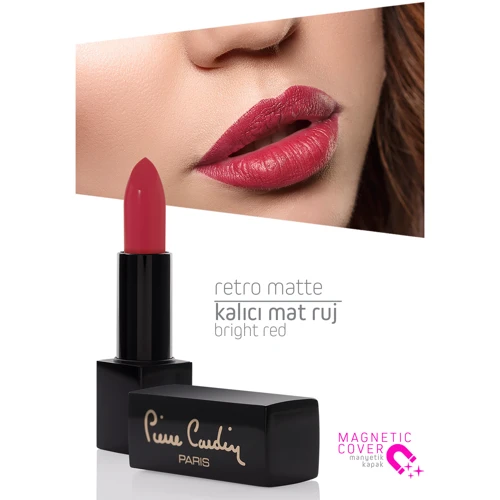 Pierre Cardin Retro Matte Lipstick №148 Bright Red Помада для губ 4 g: Тип помади Помада-стик