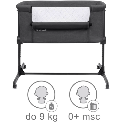 Приставная кроватка Kidwell Snuzzy Dark Grey