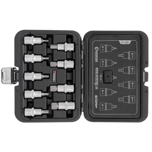 Набор бит HEX Intertool (ET-8405): Упаковка пластиковый кейс