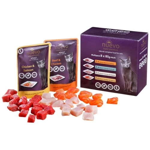 Влажный корм Nuevo Adult для котов миксованый 8 х 85 г (95215 (778))
