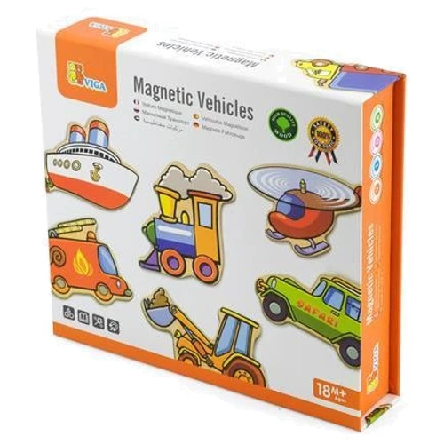 Набор магнитов Viga Toys Транспорт 20 шт (58924)