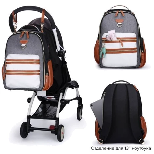 Рюкзак для мами Mommore коричневий (MM3101305A003)