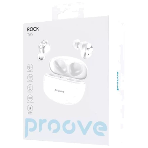 Навушники Proove Rock TWS White: Додатково Совместимость с Android, TWS наушники