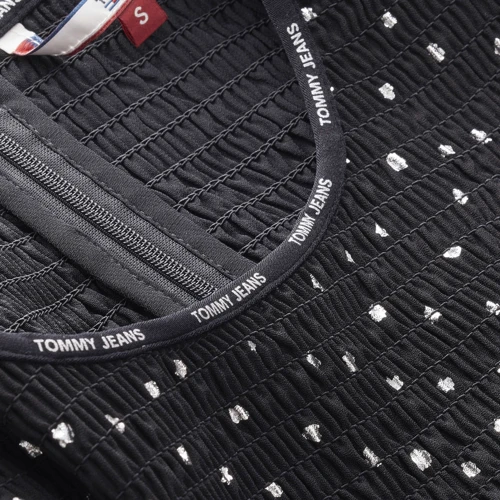 Платье Tommy Jeans 62950913 40 черное повседневное удлиненное миди: Вид Повседневные платья