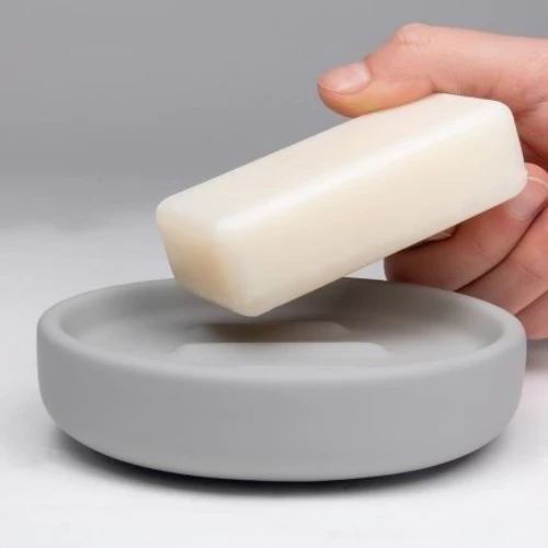 Мыльница KELA Sana светло-серый 11.5х3 см (23953)