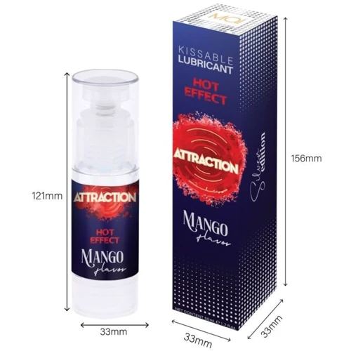 Змазка для орального сексу зі зігріваючим ефектом MAI Attraction Heat Mango (50 мл)