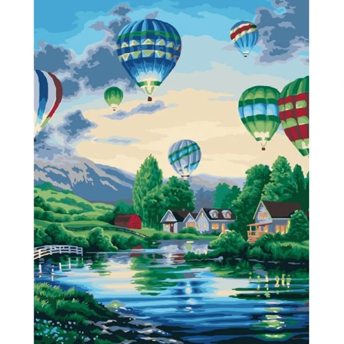 Картина по номерам Идейка "Воздушные шары 2" 40x50см (KHO2221)