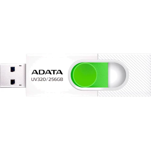 USB-флешка A-Data 256GB USB3.2 AUV 320 White/Green (AUV320-256G-RWHGN): Стандарт USB USB 3.2