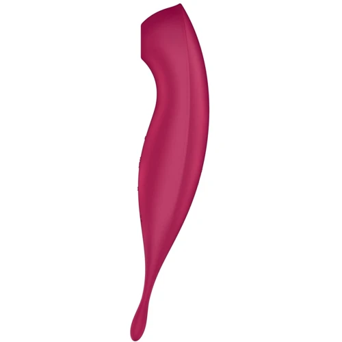 Смарт-вибратор для клитора с вакуумной стимуляцией Satisfyer Twirling Pro+ dark red