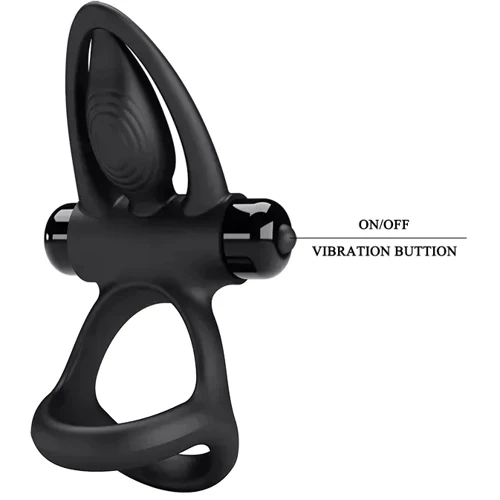 Ерекційне віброкільце LYBAILE Pretty Love - Vibration Cock Ring (BI-210306-1)