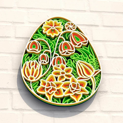 Деревянная картина-раскраска Wortex Woods Цветочное пасхальное яйцо 4 30x40 (3DP30019)