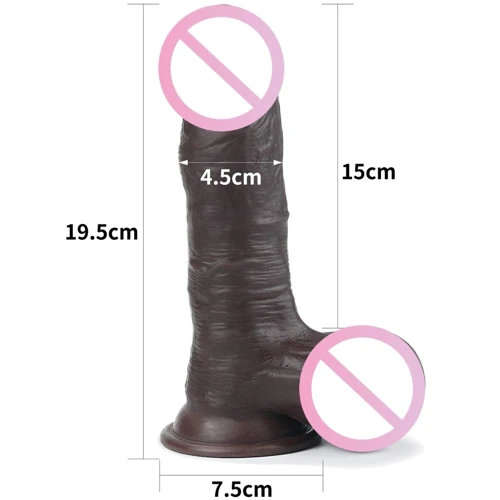 Фаллоимитатор LoveToy Sliding-Skin Dong Brown 7.8"