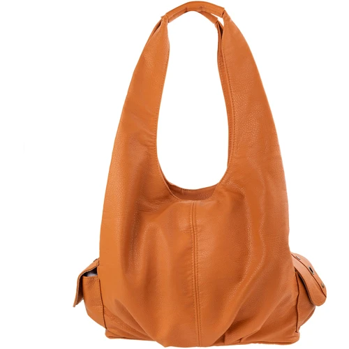 Женская сумка хобо Laskara коричневая (LK-10239-cognac): Страна производитель Чехия