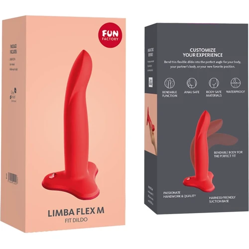 Фаллоимитатор Fun Factory LIMBA FLEX M, коралловый