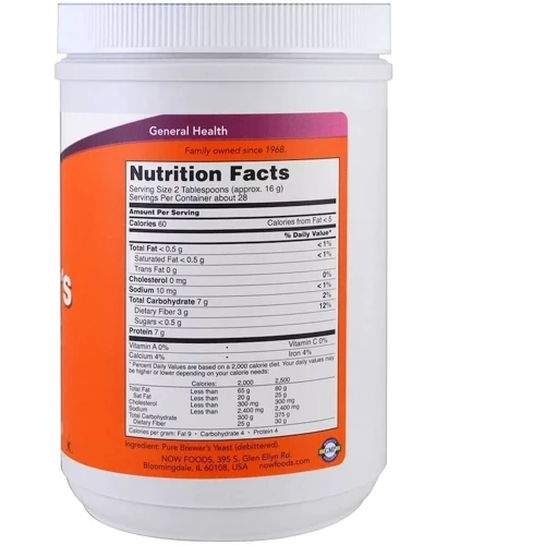 NOW Foods Brewer's Yeast, Super Food 1 lb (454 g) Пивные дрожжи: Тип Пивные дрожжи