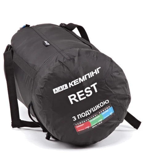 Спальный мешок Кемпинг Rest (красный): Ширина в ногах 80 см